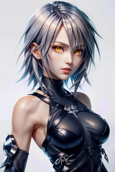 (masterpiece, best quality:1.3)
<lora:epi_noiseoffset2:1> <lora:add_detail:0.7>  <lora:KingdomHeartsAqua:0.8>
KingdomHeartsAqua,  1girl, solo, breasts, looking at viewer, short hair, bangs, hair between eyes, bare shoulders, medium breasts, closed mouth, yellow eyes, upper body, white hair, detached sleeves, sleeveless, dark skin, dark-skinned female, lips, gradient, gradient background, glowing, glowing eyesKingdomHeartsAqua,  1girl, solo, breasts, looking at viewer, short hair, bangs, hair between eyes, bare shoulders, medium breasts, closed mouth, yellow eyes, upper body, white hair, detached sleeves, sleeveless, dark skin, dark-skinned female, lips, gradient, gradient background, glowing, glowing eyes