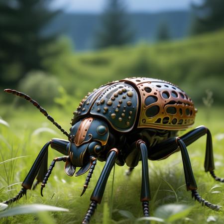 highly detailed candid photo of giant beetle:1.3,


black beetle, field, realistic:1.3

masterpiece, best quality:1.1, 

ultra photoreal, photorealistic:1.0, sharp focus:1.1, 
depth of field:1.1, 

50mm, style of Nathan Wirth, Hasselblad X1D II, Porta 160,
