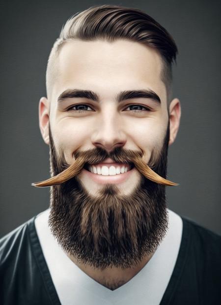 photo of perfectsmile smile,  beard  <lora:lora_perfectsmile_v1_from_v1_160:1>