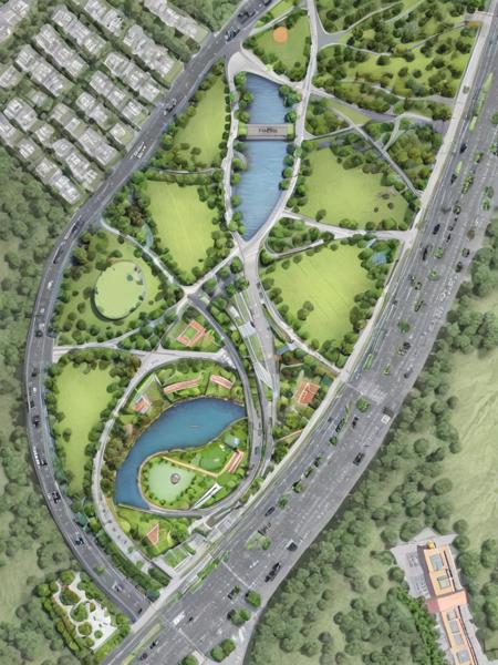 <lora:JJsSitePlan_XL:1>, ((Site Plan)), (masterpiece),(high quality), best quality, epic realistic,,(realistic), super detailed, (full detail),(4k),8k,scenery, , tree, river, road,car,parking slot, park, , no shadow, cinematic, hdr,