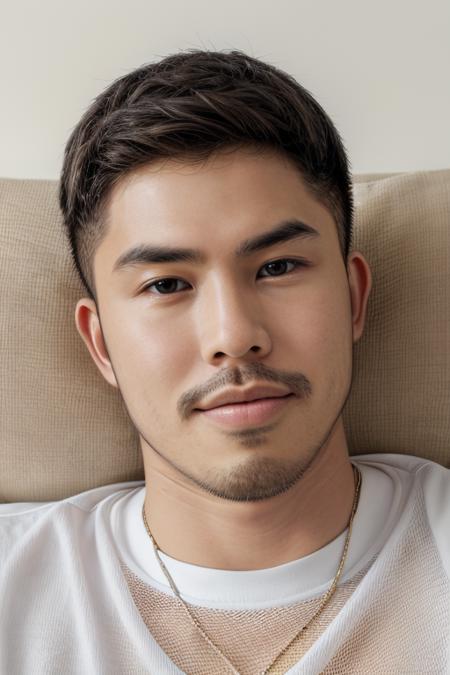 tony labrusca, mature,portrait, man, face, face focus, masterpiece, mesh shirt, laying down  <lora:tony:1>  <lora:add_detail:0.6>