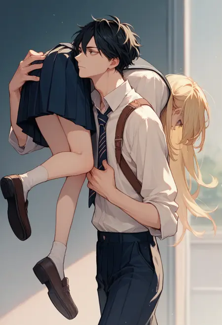 Carrying over shoulder