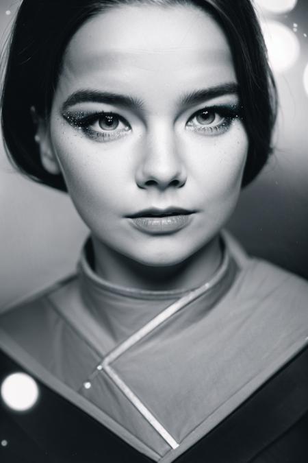 A 1930s professional photograph of beauty woman, ((detailed face)), (High Detail), Sharp, 8k, ((bokeh))  <lora:Bjork_v2_640x960:0.85>