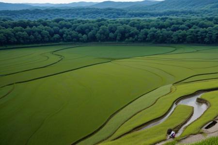 Rice terrace, bright