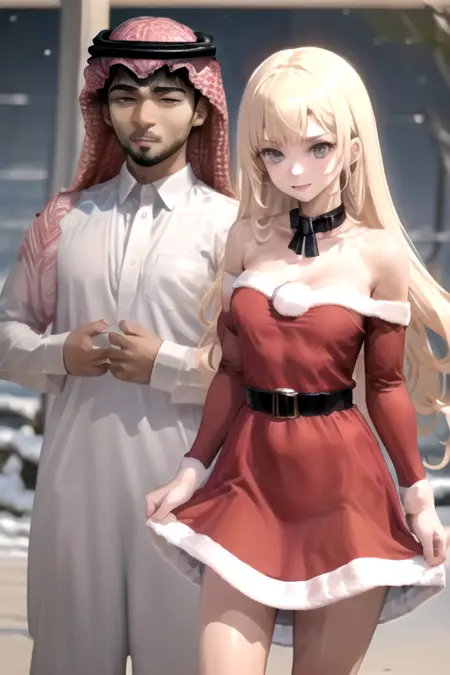 Arab Man x Santa-chan (Delulu Power)