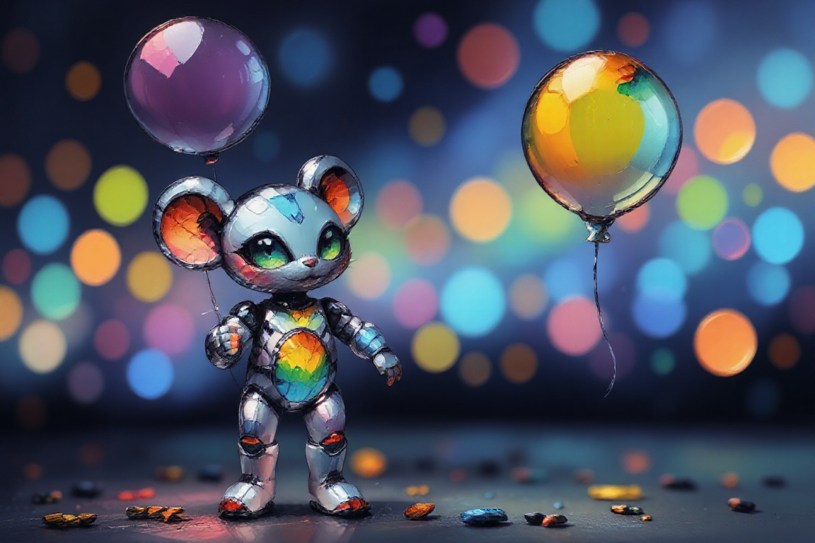 character_design_sheet__cute_rainbow_robot_mouse_holding_balloon_sticker__2_step__on_the_robot__rainbow_dots_background___g___shallow_depth_of_field__vignette__highly_detailed__high_bud_2431613633.png