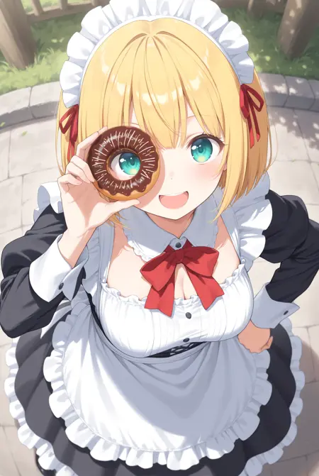 donut over eye / ドーナツの穴覗き