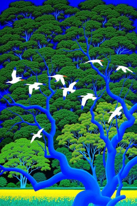 Textured Painterly Illustration Hiro Isono
