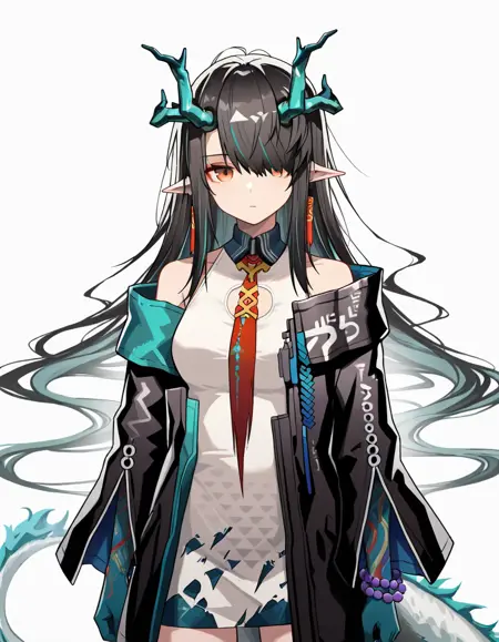 (Pony/IL)Dusk Arknights|アークナイツ|明日方舟 (2 outfits)