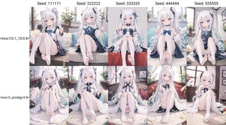 masterpiece, best quality, 1girl, white hair, white eyes, white dress, solo, white pantyhose, feet <lora:|3.1_10:0.8>