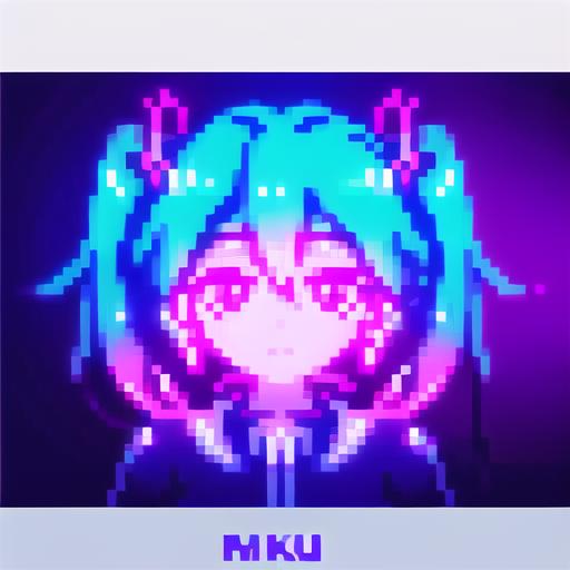 Pixel Neon Art image by SYK006