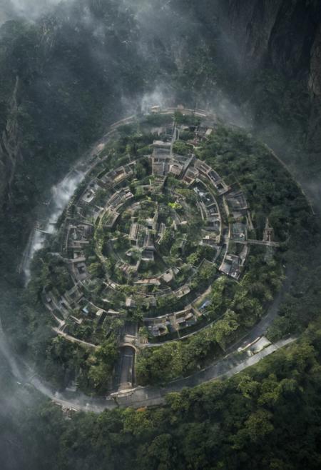 (POV view , DOF, first people view from the entrance, low angle shot:1.4), in the rainforest, mist,
(Ancient civilization, Alien Prometheus movie scene, dune movie scene:1.5), (The colonial city of the future, in the mist-filled Grand Canyon, on an unknown Earth-like planet, 2 moon on sky, Spaceship flight connects colonies, waterfulls:1.3), (Machu Picchu, a mountain settlement, incredibly spectacular:1.2), (Mario Botta:1.3), (avant-garde, future, reality, science fiction, photorealistic), (modern architecture:1.2), White limestone and black granite, fountain, waterfall, landmark, square, path, narrow street,
(Large Files, Ultra Realistic, 8K, 16k, FHD, HD, VFX, Perfect, Photography, composition, Architecture Sales Photography, Architecture Competition, Ultra High Resolution, Cinematography, High Resolution Image:1.1), (dramatic lighting, direct sunlight, ray tracing, clear shadow:1.2),  (real landscape:1.1), (blurred background:1.0), (urban background, more_details) ,
extremely detailed, hillscastel, great lighting, Factory, industrialbuilding