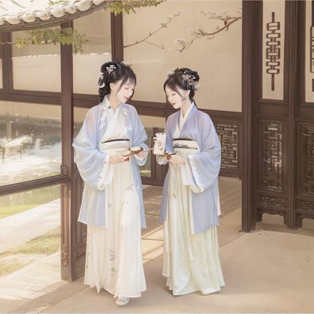 high quality,2girl,chungong, <lora:chungong:0.6>,hanfu, <lora:hanfu_v20:0.8>