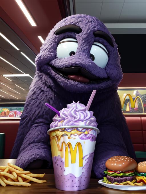 UnOfficial Grimace - McDonald's image by MerrowDreamer