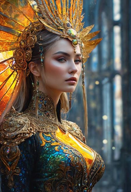 Mythical Animal Creature, 
Extremely beautiful and Delicate, 
Karol Bak Art, 
Ciro Marcetti Art, 
Art by Kyrielle, 
Luis Royo influence, 
vivid colors, 
lace, 
light rays, 
Dynamic Posture, 
amazingly fluid, 
detailed, 
3d fractals, 
light particles, 
water drops, 
shimmering light, 
dreamy, 
surreal, 
alcohol ink, 
smooth, 
shimmering, 
dreamy glow, 
conceptual art, 
City Mirage Art, 
Breathtaking View, 
vivid tonalities, 
fresh and deep colors, 
Gustav Klimt shades, 
double exposure effect, 
Broken Glass effect, 
no background, 
stunning, 
something that even doesn't exist, 
mythical being, 
energy, 
molecular, 
textures, 
iridescent and luminescent scales, 
breathtaking beauty, 
pure perfection, 
divine presence, 
unforgettable, 
impressive, 
breathtaking beauty, 
Volumetric light, 
auras, 
rays, 
vivid colors reflects, 
Watercolor, 
trending on artstation, 
sharp focus, 
studio photo, 
intricate details, 
highly detailed, 
by greg rutkowski, 
neon ambiance, 
abstract black oil, 
gear mecha, 
detailed acrylic, 
grunge, 
intricate complexity, 
rendered in unreal engine, 
photorealistic