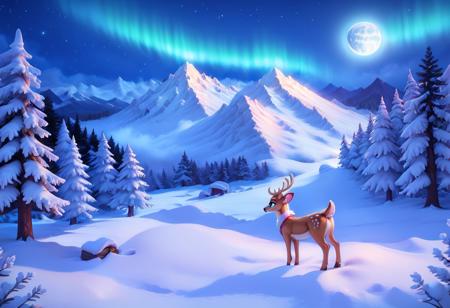 score_10 , score_9_up, score_8_up, score_7_up , score_6_up, vibrant colors, shiny_skin , prefect lighting, detailed image, snoozing , BREAK, 
((Landscapes)) , scenery forest , snow , nature , night , moon , realistic , rivulet , mountain , moonlight flower, giant glowing tree hut , glowing tree ,BREAK, 
feral , deer ,