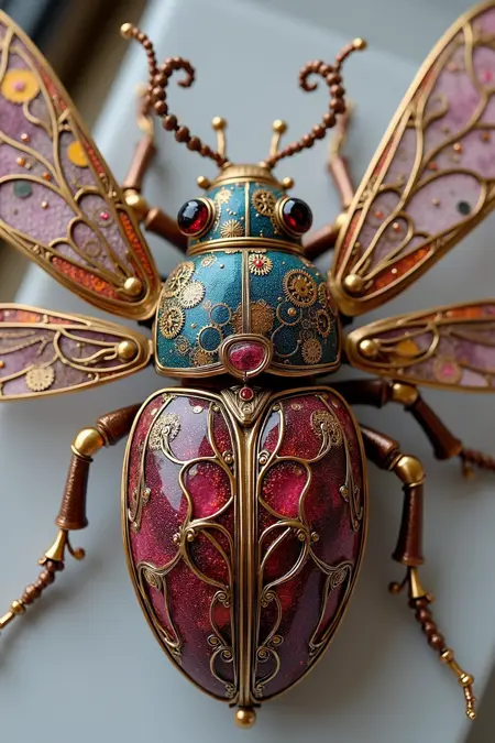 DR_Steampunk Style_Insect Sculpture Generation