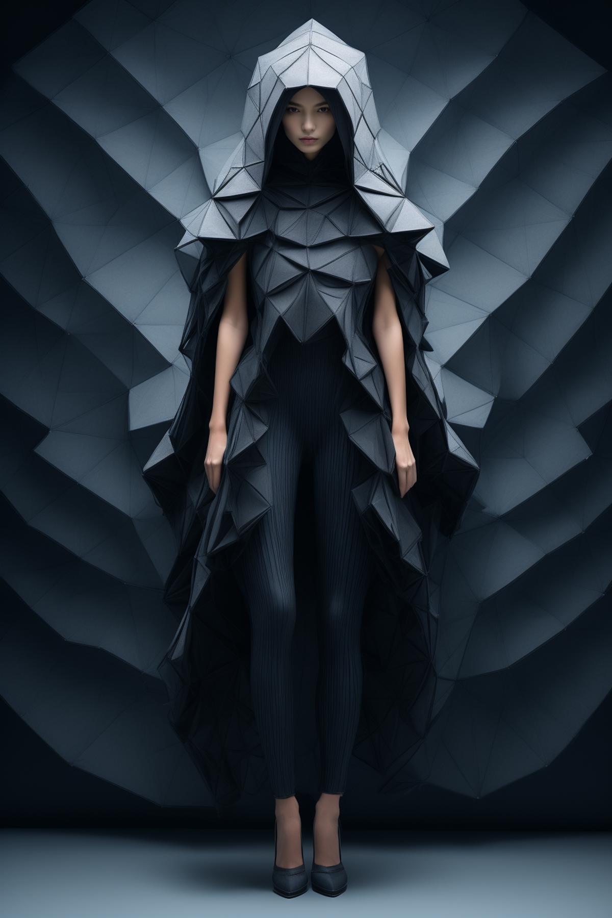 black issey miyake 三宅一生黑 image by daohuozhe428569