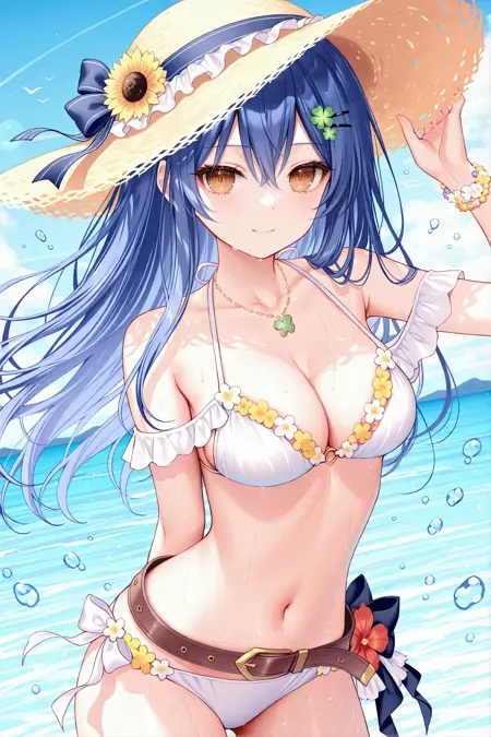 [costume]princess connect Shizuru Summer swimsuit/公主连结 静流（夏日）泳装