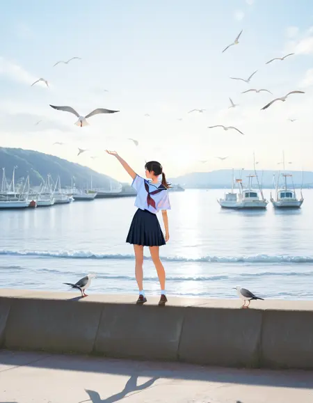 日本の海沿いの風景 、 防波堤 、 埠頭 / Breakwater , Seawall , Pier , Dock