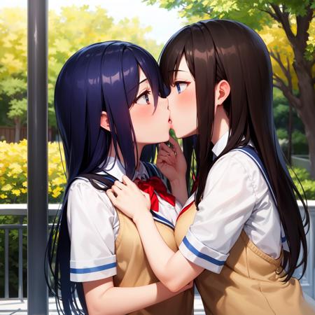 Anime Kisses (LoCon version) - v1, Stable Diffusion LyCORIS