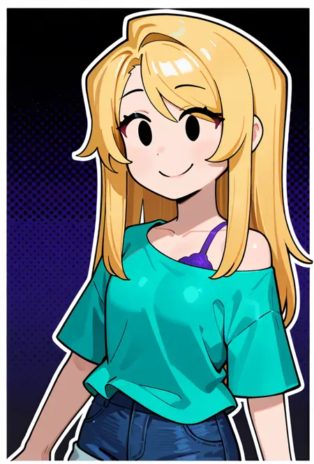 Noodle Hair Girl -- Roblox Noob + illust