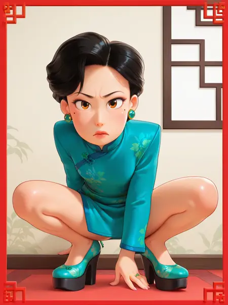 Ming Lee (Turning Red) PonyDiffusionXL/illustriousXL