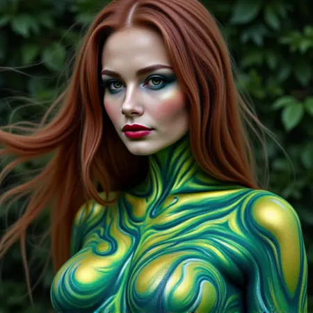 Bodypaint, Fashion, and Faux Fur in the style of The Crump Effect