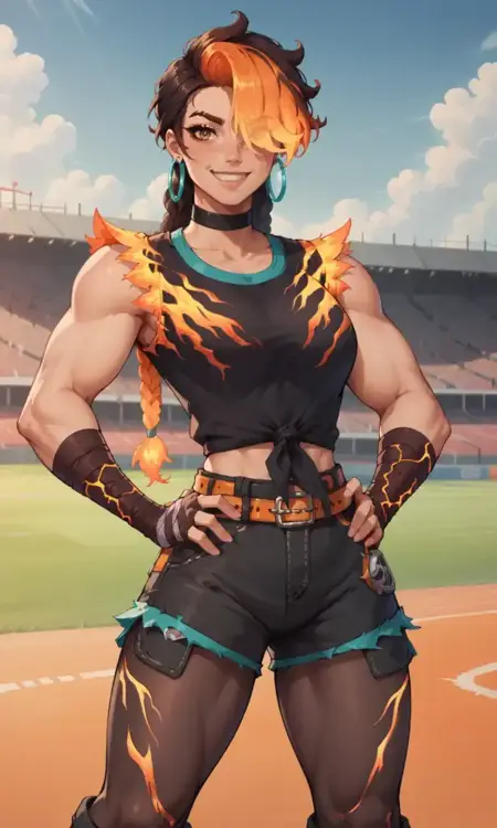 Cinder (Fortnite) (2 Outfits) (Pony Diffusion)