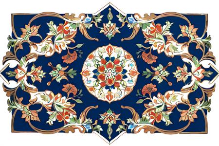 (masterpiece), (high detail),(ultra-detailed), featuring flowers and circles, blue background, multiple scattered and arranged flowers, blue and red and yellow and green color scheme, traditional chinese pattern, with square symmetrical composition,(1girl,white hair),<lora:conewloha-000011:0.3>