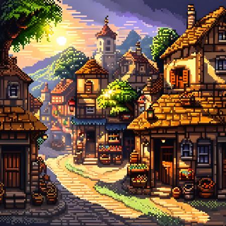 pixel art,<lora:pixel_art:0.8>,
town,nature light,Fantastic light and shadows,scenery,landscape,photograph,