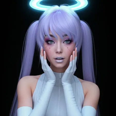 Future Miku [TS4 OC Sim] [FLUX/Illustrious]