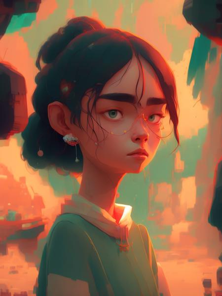 <lora:AteyGhailan:1>Vermeers Girl with the pearl earrings, by Atey Ghailan , by Glen Keane, by Pixar Studio, in Studio Ghibli syle , dark colors, sharp clear vector art, looking at camera, full body shot, sharp focus, high detail, isolated Clean bright pure white background, no paper texture, transparent background