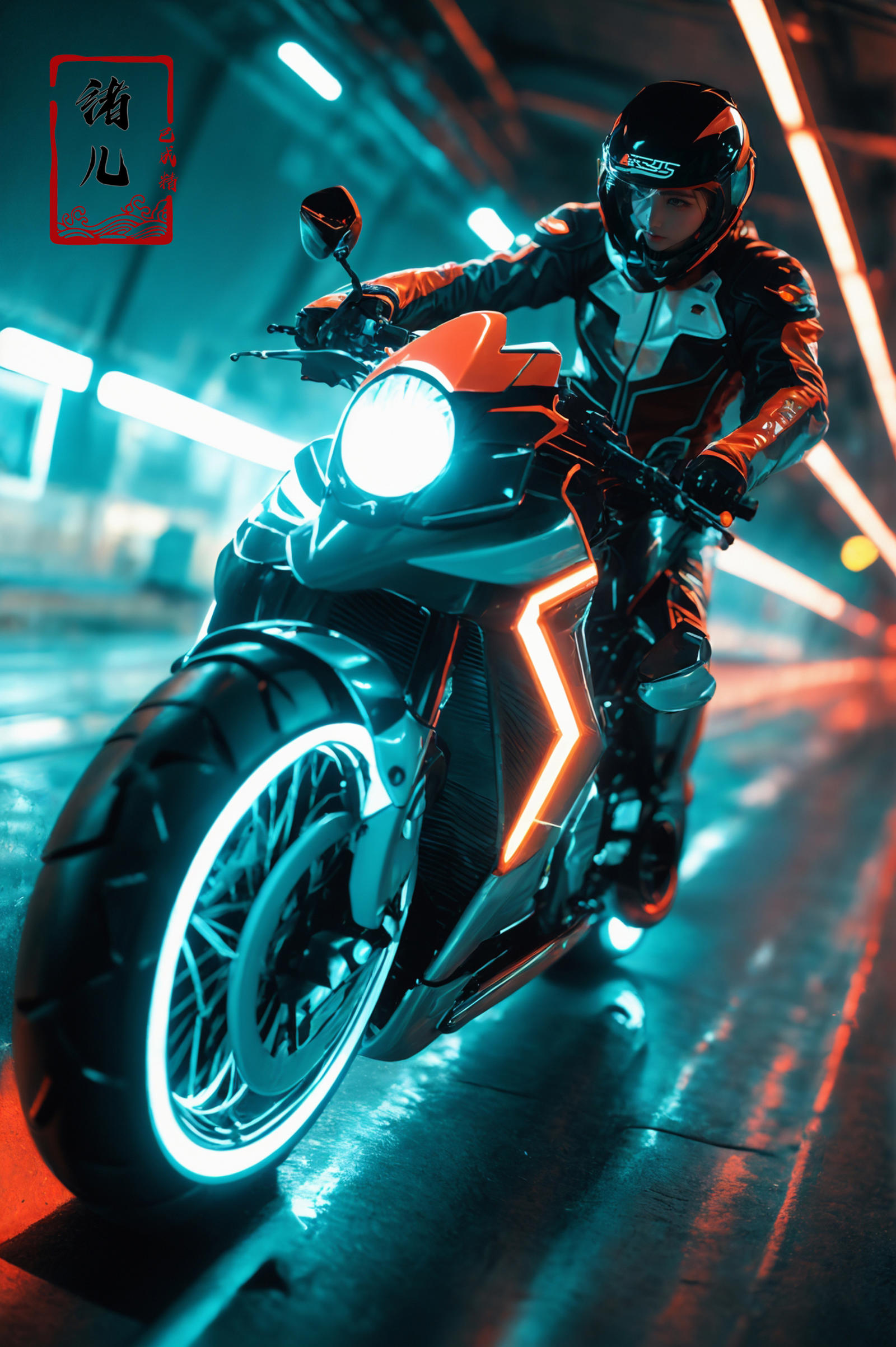 绪儿-摩托少女 xuer future motorcycle image by XRYCJ