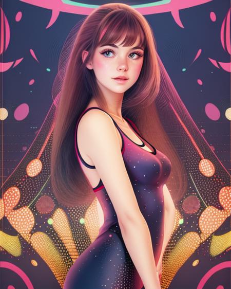 best quality,masterpiece,highly detailed,ultra-detailed,   <lora:neg4all_bdsqlsz_V3.5:-1> <lora:70Style_last:3.0> 70s Illustration Style
1girl,  upper body, ,tank top,