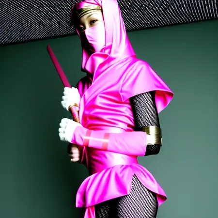 ninja pink suit