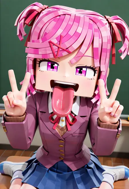 Natsuki (Zamination/Fazbear and Friends/Doki Doki Literature Club/DDLC)