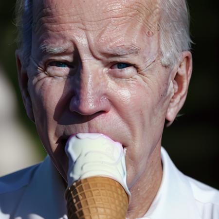 high quality, masterpiece, photo of joe biden licking icecream cone <lora:Joe Biden:0.5> <lora:JPGirlEatIceCreamMix1:0.7>