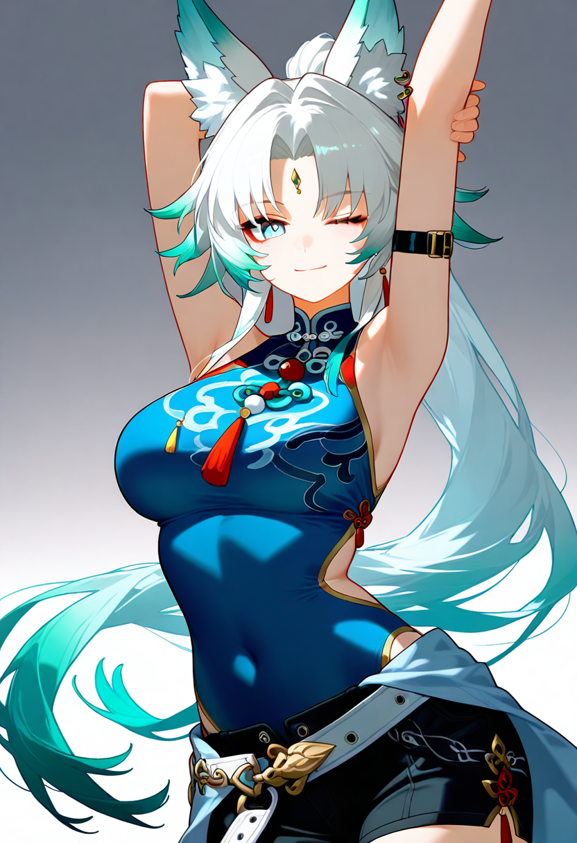 00666-1900914871-_lora_nyalia_0.3_,_lora_Star_Rail_251013_1_,white  background,solo,1girl, character_ feixiao _(honkai_ star rail_), fox girl, so.png