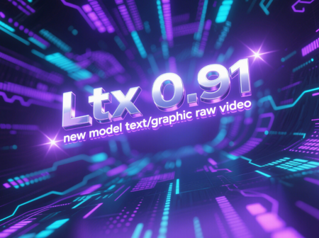 Ltx 0.91 new model text/graphic raw video workflow i2V