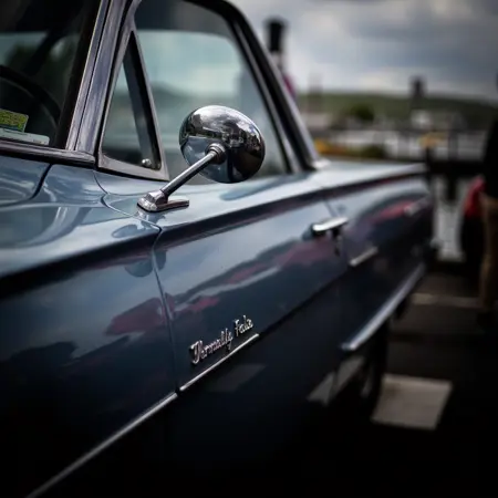 Close-up of the vehicle