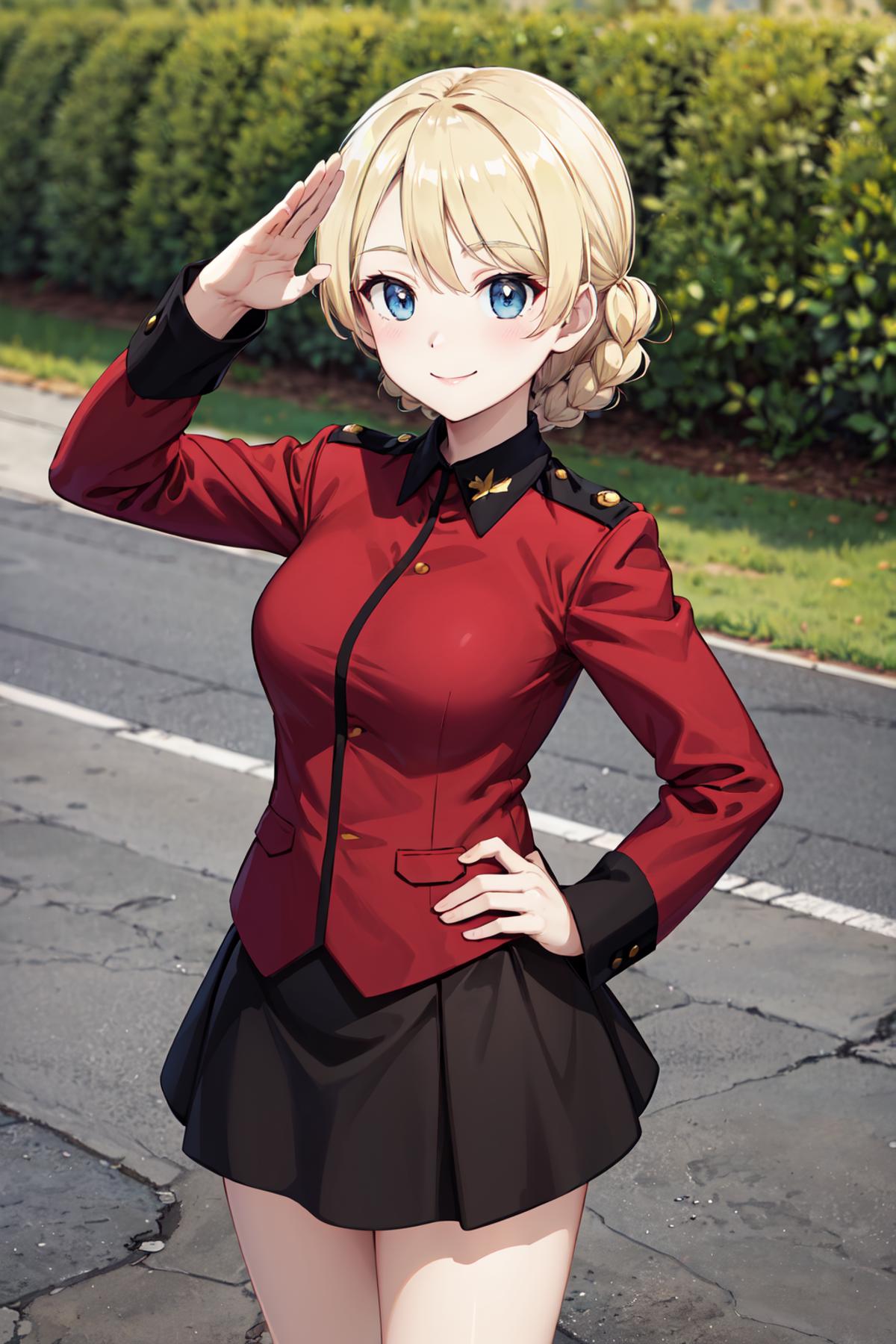 ダージリン Darjeeling/ガールズ&パンツァー Girls und Panzer image by AI_popai