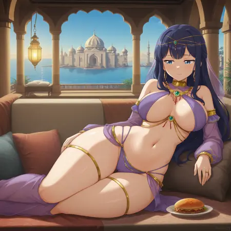 Arabian architecture - Medieval city background - Outdoors/indoors - Harem aesthetics