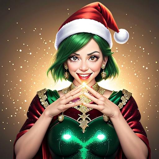 Christmas was supposed to be a grinchy looking lady but it didn t