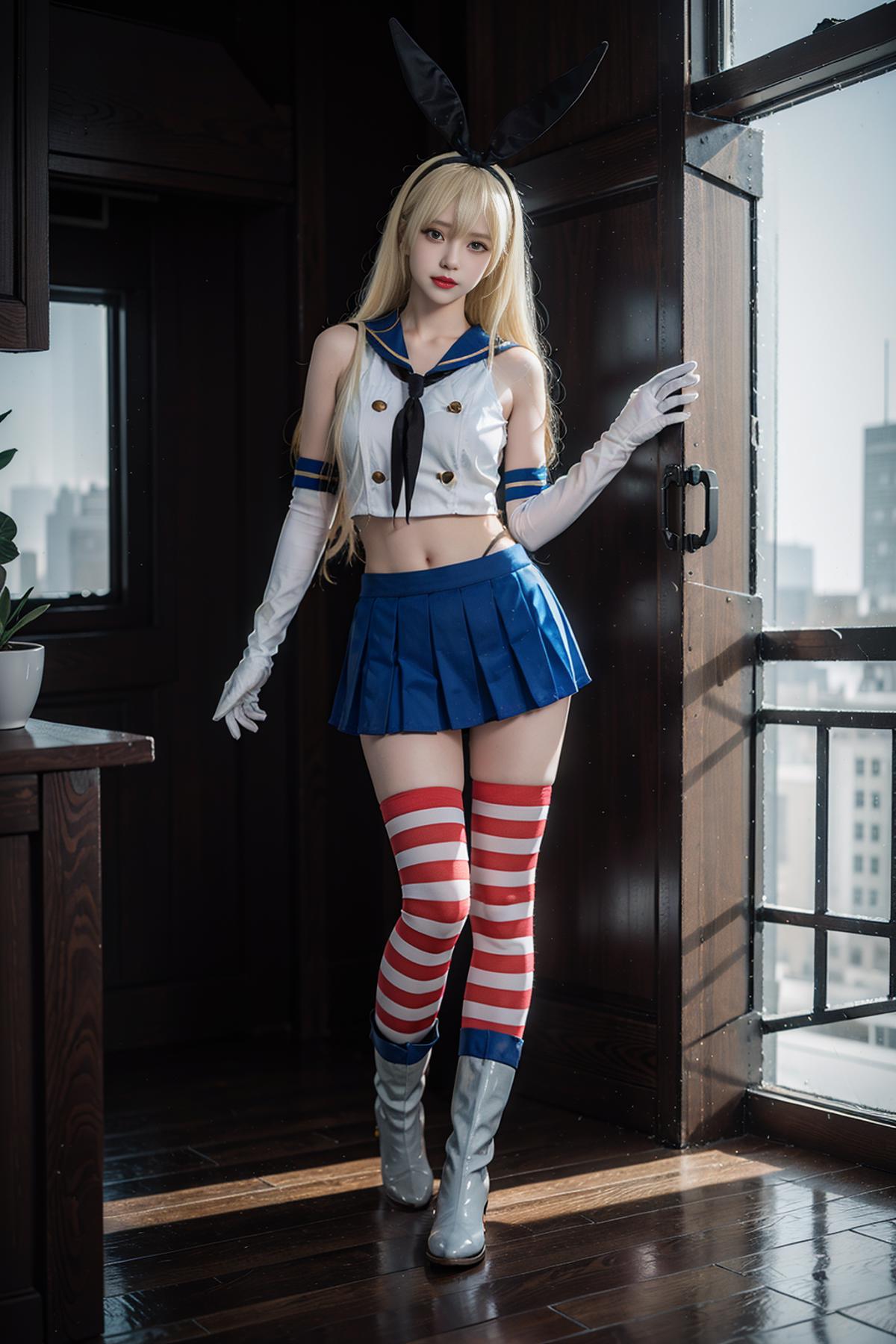 <kancolle> Shimakaze cosplay costume | 《舰队Collection》 岛风 cos服 | 「艦隊これくしょん -艦これ-」島風 コスプレ衣装 image by cyberAngel_