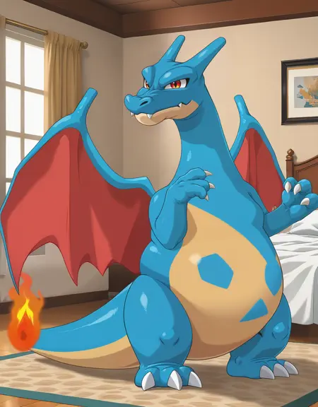 Crocoizard / Croconaw + Charizard - Pokemon (Infinite Fusion) - SDXL(Pony)