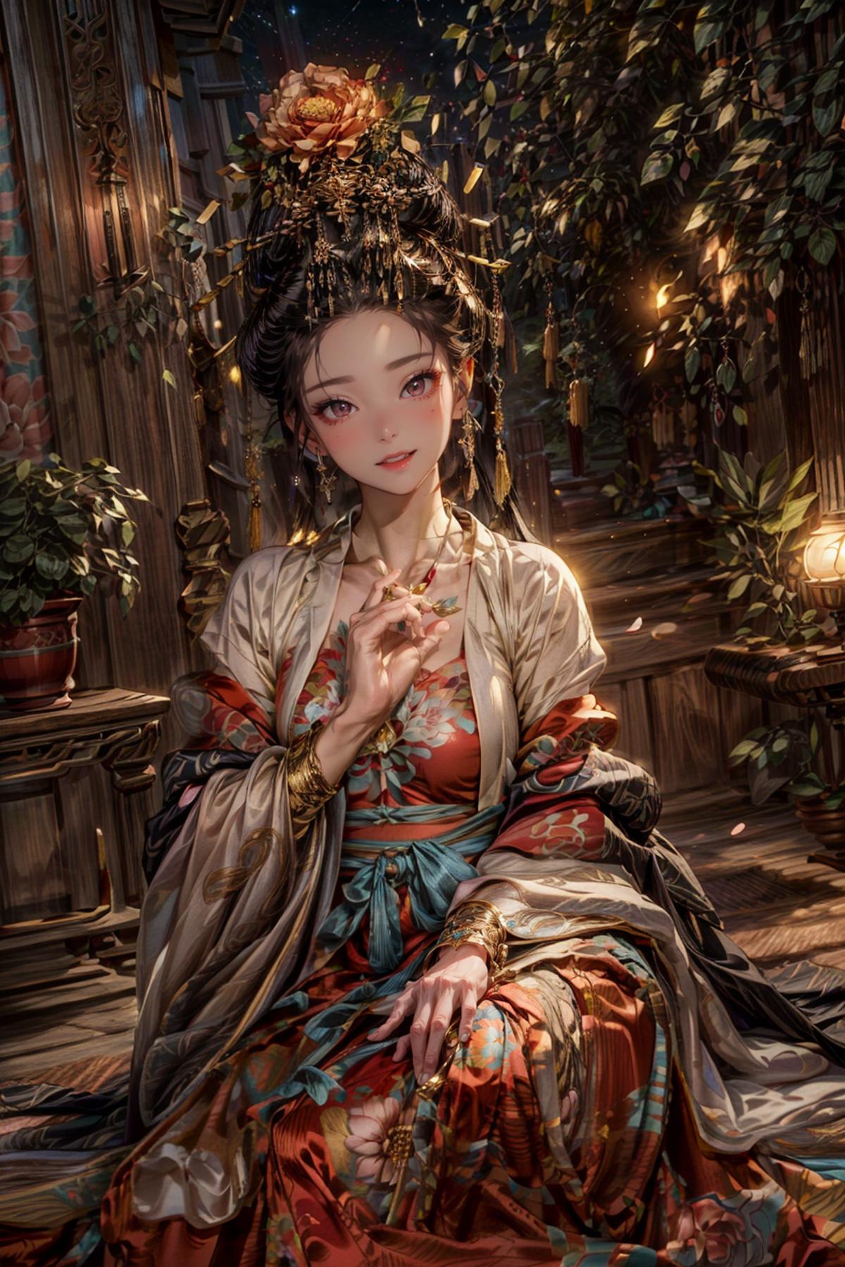 Zanhua 簪花 | Chinese style image by yoyochen2023