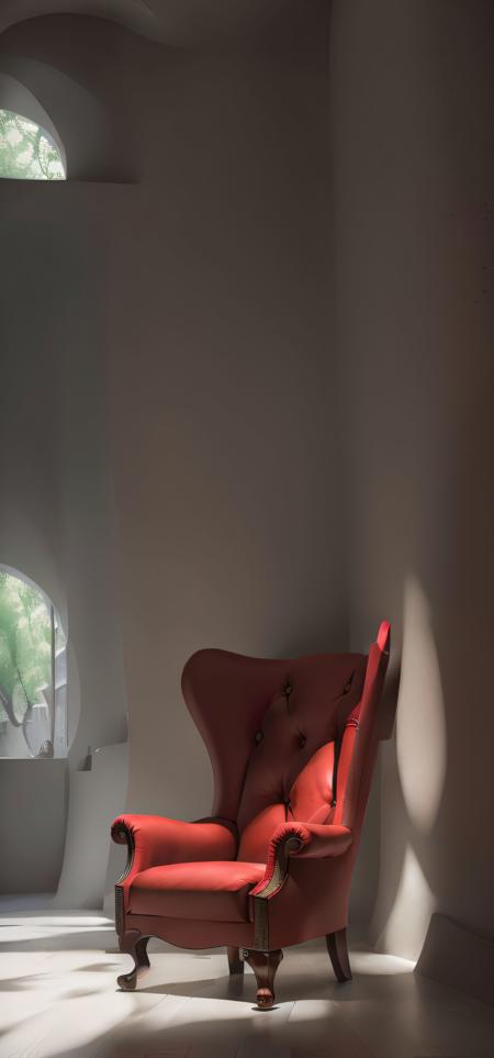 <lora:Mr_MC_indoorV1:0.9>,Red chair, finely detailed,ue 5, a computer rendering, octane render,  (8k, RAW photo, best quality, masterpiece),(realistic, photo-realistic:1.37), ultra high res, ultra-detailed, (RAW photo, best quality), (realistic, photo fidelity: 1)