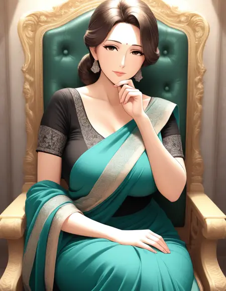 Indian style saree (Alpha)