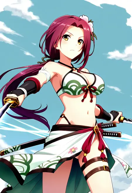 Princess Connect / Ruka tachiarai ( ルカ ) (流夏) / summer and default outfit